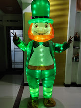 Cargar imagen en el visor de la galería, ST Patrick&#39;s Day Adult luminous  Inflatable Leprechaun Costume With LED Light for Man And Women SHINYOU
