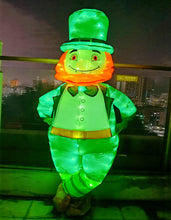 Cargar imagen en el visor de la galería, ST Patrick&#39;s Day Adult luminous  Inflatable Leprechaun Costume With LED Light for Man And Women SHINYOU
