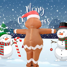 Cargar imagen en el visor de la galería, Adult inflatable Costumes Gingerbread Man Halloween Christmas SHINYOU
