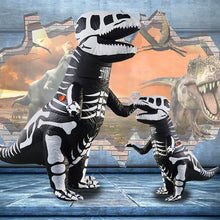 Cargar imagen en el visor de la galería, Adult and Kid Dinosaur Costumes, Inflatable T-Rex Dinosaur Halloween Blow Up With Voice Control LED ,Cosplay SHINYOU
