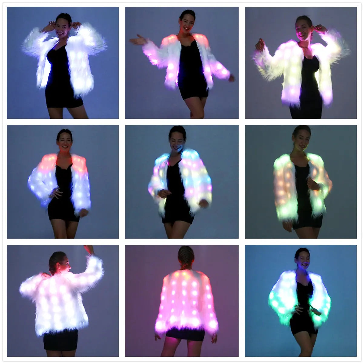 Fur sale led jacket